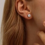 Moissanite Classic Four-Prong Stud Earrings S925 Silver 1ct High-End Minimalist Women