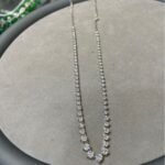 S925 Sterling Silver Moissanite Necklace for Women, Luxurious Full Diamond Look, Fashionable Stackable Design