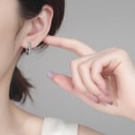 S925 Sterling Silver Full Moissanite Stud Earrings for Women, Fashionable, Simple, Daily Commute, Exquisite