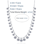 S925 Sterling Silver Moissanite Necklace for Women, Luxury Fashion Jewelry