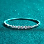 S925 Sterling Silver Bubble Moissanite Bracelet, Fashionable Minimalist Bangle, Gift for Women, Wholesale