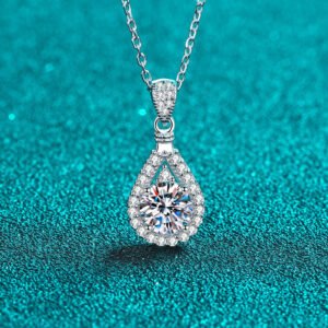 S925 Sterling Silver Necklace for Women, Moissanite Delicate Collarbone Chain, Factory Direct Wholesale