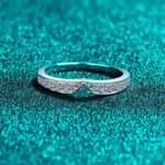 S925 Sterling Silver Moissanite Ring Set