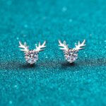S925 Sterling Silver Earrings for Women, Claw-Set Moissanite Stud Earrings, Simple Style, Factory Direct Wholesale