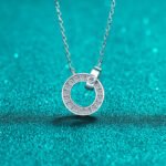 S925 Sterling Silver Necklace for Women, Moissanite Minimalist Collarbone Chain, Factory Wholesale