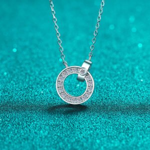 S925 Sterling Silver Necklace for Women, Moissanite Minimalist Collarbone Chain, Factory Wholesale