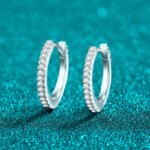 S925 Sterling Silver CZ Ear Cuff Minimalist Full Pave Earrings Fashionable Simple Daily Versatile