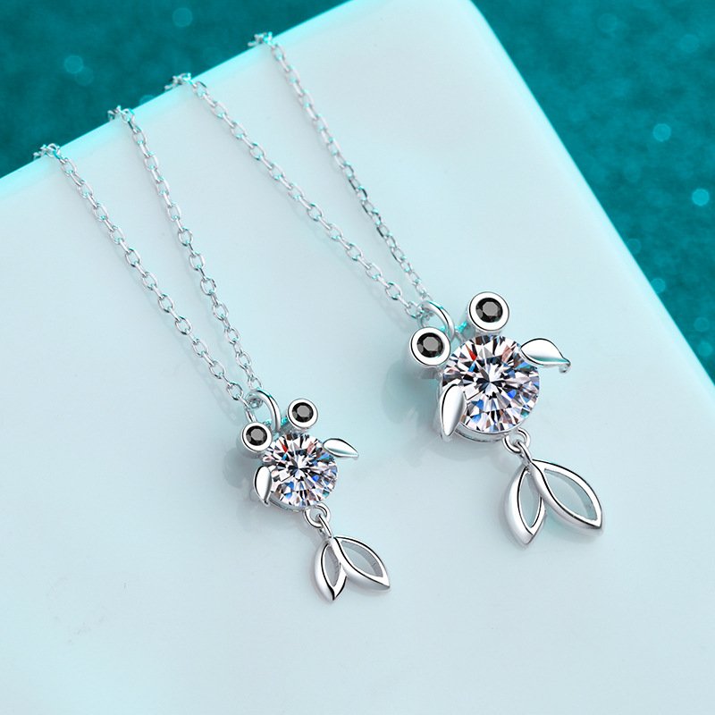 S925 Sterling Silver Moissanite Fish Necklace, Carp Brings Good Luck, Factory Direct