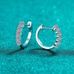 S925 Sterling Silver Earrings for Women, Small Moissanite Stud Earrings, Factory Direct Wholesale
