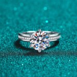 S925 Sterling Silver Ring for Women, Hand Bouquet 3 Carat Moissanite Ring, Factory Direct Wholesale
