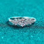 S925 Silver Moissanite Ring for Women, Exquisite and Compact, Daily Simple, Commuter, Versatile, Festival Gift