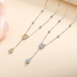 S925 Silver Necklace Women's Trendy Irregular Moissanite Choker