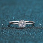 S925 Sterling Silver 30-Point Moissanite Round Wrap Ring, Fashionable and Versatile, Factory Direct Supply