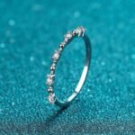 925 Silver Ring for Women Moissanite Ring Eternity Band Wedding Ring Factory Direct