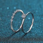 S925 Sterling Silver Women's 10-Point Moissanite Ring Eight-Claw Setting Factory Wholesale Diamond Ring