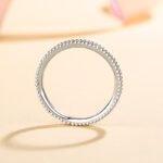 S925 Sterling Silver Ring for Women Full Moissanite Eternity Band