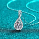 S925 Sterling Silver Necklace for Women, Moissanite Delicate Collarbone Chain, Factory Direct Wholesale
