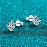 S925 Sterling Silver Moissanite Drop Earrings for Women, Elegant Light Luxury