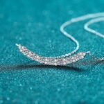 925 Silver Smile Necklace Moissanite Pendant Chain Fashion Simple Korean Style