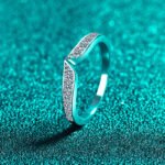 S925 Sterling Silver Moissanite Ring Set