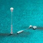 S925 Sterling Silver Moissanite Earrings for Women, Tassel Drop Earrings, Exquisite and Luxurious