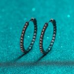 S925 Sterling Silver Moissanite Earrings for Women, Full Circle Ear Cuff, Factory Direct Wholesale