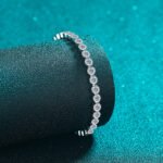 S925 Sterling Silver Moissanite Bracelet for Women, Bubble Design, Light Luxury, Versatile Daily Wear