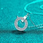 S925 Sterling Silver Necklace for Women, Moissanite Minimalist Collarbone Chain, Factory Wholesale