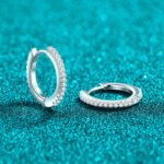 S925 Sterling Silver CZ Ear Cuff Minimalist Full Pave Earrings Fashionable Simple Daily Versatile