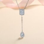 S925 Silver Necklace Women's Trendy Irregular Moissanite Choker