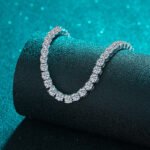 S925 Sterling Silver Moissanite Tennis Necklace for Women, Wholesale