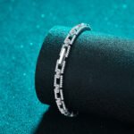 Luxury Moissanite Bracelet for Women, 925 Silver Plated