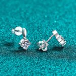S925 Sterling Silver Moissanite Drop Earrings for Women, Water Drop Light Luxury Retro Design, Small Exquisite Ear Accessories
