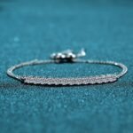 S925 Sterling Silver Bracelet 1.3 Carat Moissanite Tennis Bracelet