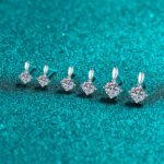 S925 Sterling Silver Moissanite Drop Earrings for Women, Water Drop Light Luxury Retro Design, Small Exquisite Ear Accessories