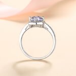 S925 Silver Ring Women's Cool Style Moissanite Band Live Streaming Ring