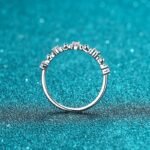 925 Silver Ring for Women Moissanite Ring Eternity Band Wedding Ring Factory Direct