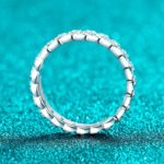 S925 Sterling Silver Full Moissanite Ring for Women, Starry Sky Design, Delicate and Luxurious