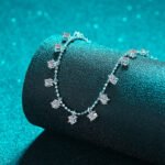 S925 Sterling Silver Necklace Women Starry Sky Full Moissanite Choker Chain
