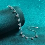 S925 Sterling Silver Moissanite Bracelet, Light Luxury Tassel Bangle, Elegant Daily Wear, Factory Stock