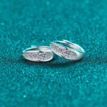 S925 Sterling Silver Moissanite Earrings for Women, Simple Ear Cuff, Daily Versatile Student Gift