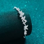 S925 Sterling Silver Full Moissanite Butterfly Bracelet for Women, Luxury, Exquisite, Simple Daily Wear