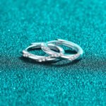 S925 Sterling Silver Moissanite Earrings for Women, Elegant Ear Cuff, Minimalist Style, Holiday Gift