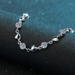 S925 Sterling Silver Moissanite Bracelet Heart Design Women's Fashion Jewelry Factory Direct Wholesale