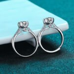 S925 Sterling Silver Ring for Women, Moissanite Wholesale, Classic Four-Prong Setting