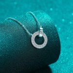 S925 Sterling Silver Necklace for Women, Moissanite Minimalist Collarbone Chain, Factory Wholesale
