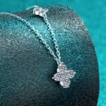 S925 Sterling Silver Moissanite Necklace for Women, Four-Leaf Clover Pendant, Simple and Elegant Daily Gift