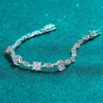 S925 Sterling Silver Moissanite Bracelet for Women, Unique Bangle, Plated, Factory Direct Wholesale