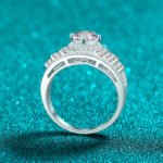 S925 Sterling Silver Moissanite Ring for Women, Bold Statement Ring, Fashion Jewelry