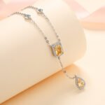 S925 Silver Necklace Women's Trendy Irregular Moissanite Choker